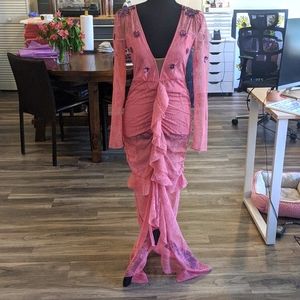 Daisy Lace Midi Dress